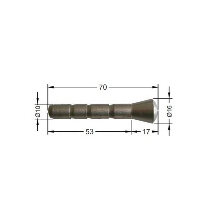 Reper ścienny 5F-VA 70x16mm stal nierdzewna